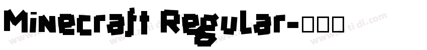 Minecraft Regular字体转换